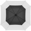 Купить Квадратный зонт-трость Octagon, черный с белым с нанесением логотипа