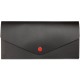 Купить Органайзер для путешествий Envelope, черный с красным с нанесением логотипа