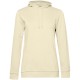 Купить Толстовка с капюшоном женская Hoodie, светло-желтая с нанесением логотипа