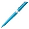 Купить Ручка шариковая Calypso, голубая с нанесением логотипа