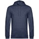 Купить Толстовка с капюшоном унисекс Hoodie, синий меланж с нанесением логотипа