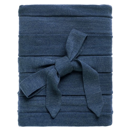 Купить Плед Pleat, синий с нанесением логотипа