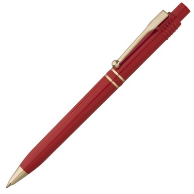 Купить Ручка шариковая Raja Gold, красная с нанесением логотипа