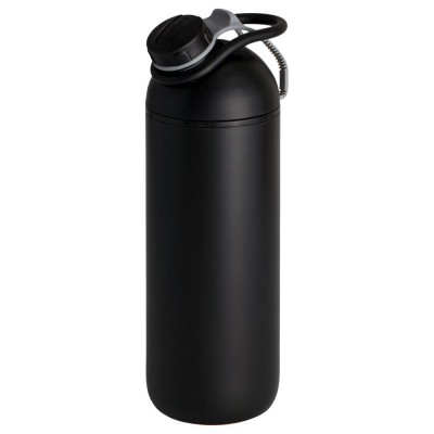 Купить Бутылка для воды fixFlask, черная с нанесением