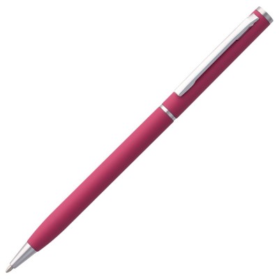 Купить Ручка шариковая Hotel Chrome, ver.2, матовая розовая с нанесением