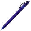 Купить Ручка шариковая Prodir DS3 TFF Ring, синяя с серым с нанесением логотипа