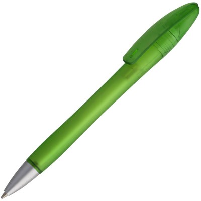 Купить Ручка шариковая Moon, зеленая с нанесением