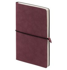 Ежедневник Nubuk, недатировнный, бордовый