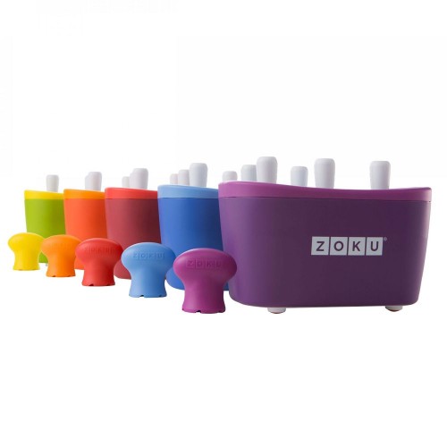 Купить Набор для приготовления мороженого Triple Quick Pop Maker, красный с нанесением логотипа