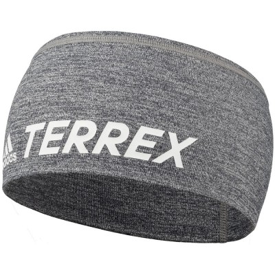 Купить Спортивная повязка на голову Terrex Trail, серый меланж с нанесением логотипа