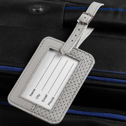 Купить Багажная бирка dotMODE, серая с нанесением логотипа