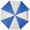 Купить Зонт-трость Milkshake, белый с синим с нанесением логотипа