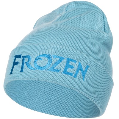 Купить Шапка детская с вышивкой Frozen, голубая с нанесением