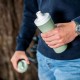 Купить Бутылка Oase Organic, зеленая с нанесением логотипа