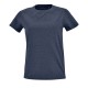 Купить Футболка женская IMPERIAL FIT WOMEN, синий меланж с нанесением логотипа