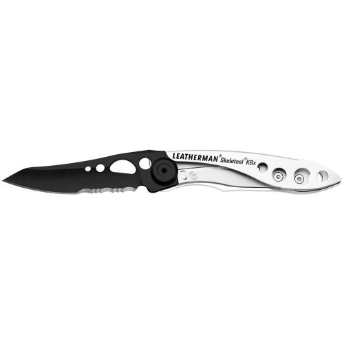 Купить Нож Skeletool KBX, серебристо-черный с нанесением логотипа