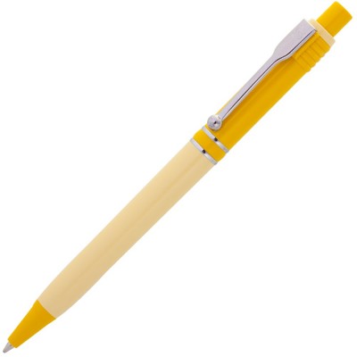 Купить Ручка шариковая Raja Shade, желтая с нанесением логотипа