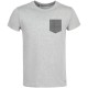 Купить Футболка Hard Work Pocket, серый меланж с нанесением логотипа