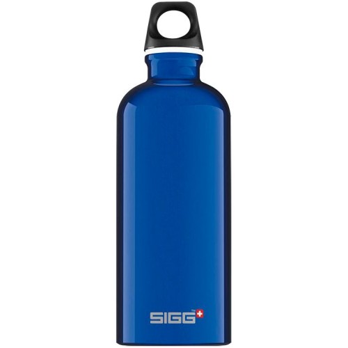 Купить Бутылка для воды Traveller 600, синяя с нанесением логотипа