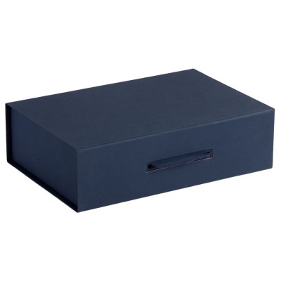 Купить Коробка Case, подарочная, синяя с нанесением