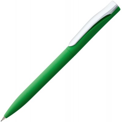 Купить Карандаш механический Pin Soft Touch, зеленый с нанесением логотипа