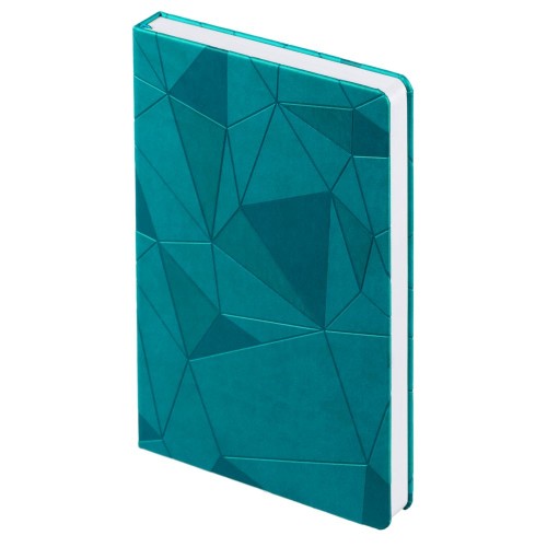 Купить Ежедневник Gems, недатированный, бирюзовый с нанесением логотипа