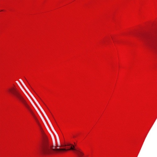 Купить Рубашка поло женская Virma Stripes Lady, красная с нанесением логотипа Купить Рубашка поло женская Virma Stripes Lady, красная с нанесением логотипа