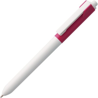 Купить Ручка шариковая Hint Special, белая с розовым с нанесением