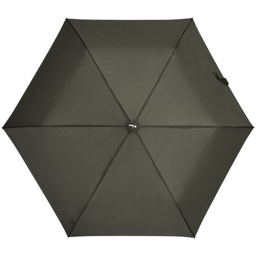 Купить Зонт складной Rain Pro Flat, серый с нанесением логотипа