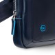 Купить Сумка-планшет мужская Piquadro Blue Square, синяя с нанесением логотипа