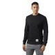 Купить Толстовка мужская Crew Neck, черная с нанесением логотипа