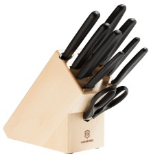 Набор ножей Victorinox Standart в деревянной подставке с ножницами
