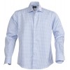 Купить Рубашка мужская в клетку TRIBECA, голубая с нанесением логотипа