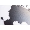 Купить Деревянная карта России с названиями городов, черная с нанесением логотипа