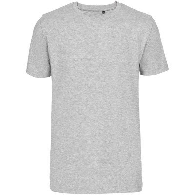 Купить Футболка мужская T-bolka Stretch Light, серый меланж с нанесением