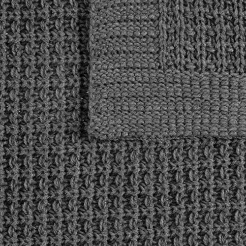 Купить Плед Lattice, серый меланж с нанесением логотипа
