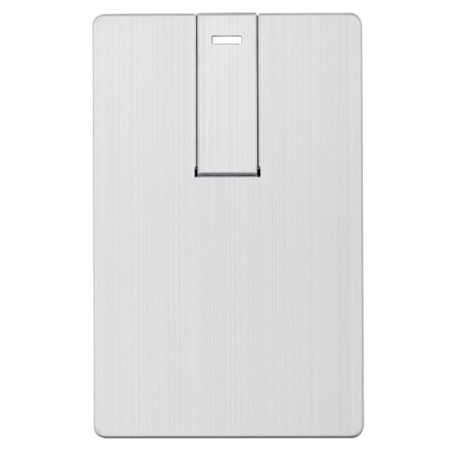 Купить Флешка Platinum Card, 16 Гб, серебристая с нанесением логотипа