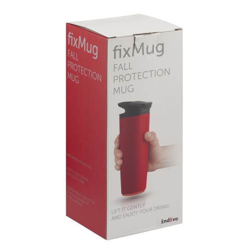 Купить Термостакан fixMug, красный с нанесением логотипа