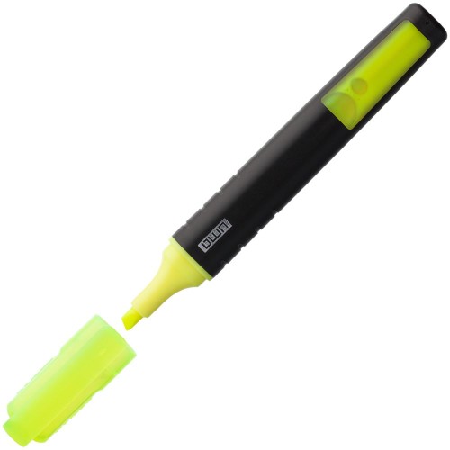 Купить Маркер текстовый Liqeo Pen, желтый с нанесением логотипа