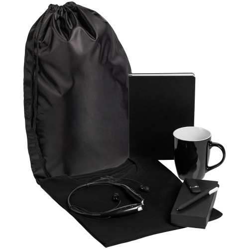 Купить Набор Welcome Kit, черный с нанесением логотипа