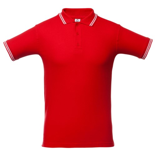 Купить Рубашка поло Virma Stripes, красная с нанесением логотипа Купить Рубашка поло Virma Stripes, красная с нанесением логотипа