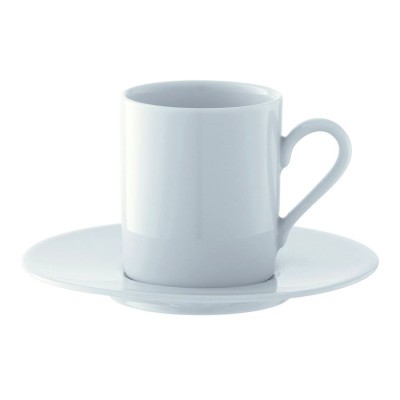Купить Набор кофейных пар для эспрессо Dine, белый с нанесением логотипа