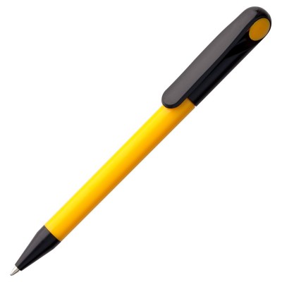 Купить Ручка шариковая Prodir DS1 TPP, желтая с черным с нанесением