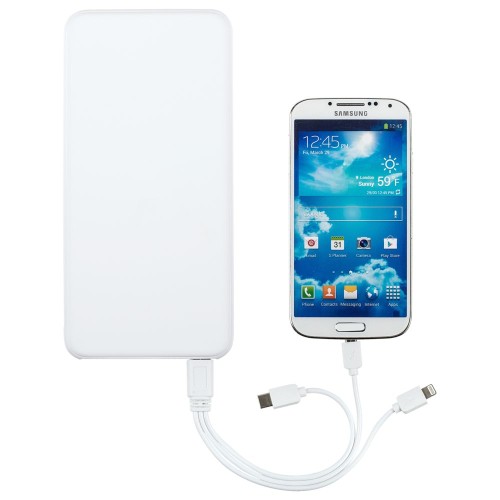 Купить Аккумулятор Uniscend All Day Quick Charge PD 20000 мAч, белый с нанесением логотипа Купить Аккумулятор Uniscend All Day Quick Charge PD 20000 мAч, белый с нанесением логотипа