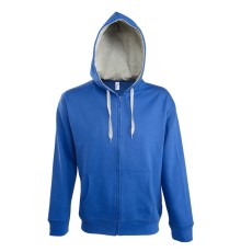 Толстовка мужская Soul Men 290 с контрастным капюшоном, ярко-синяя