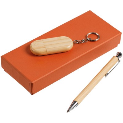 Купить Набор Stylos, оранжевый, 8 Гб с нанесением