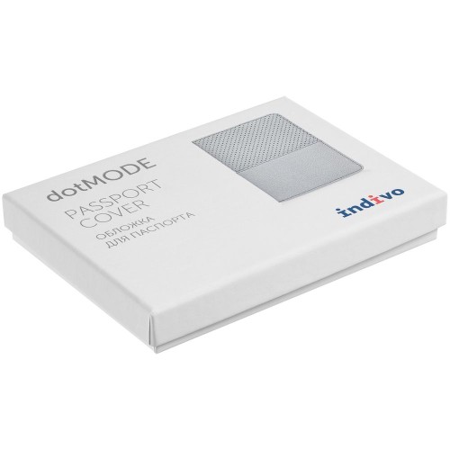 Купить Обложка для паспорта dotMODE, серая с нанесением логотипа