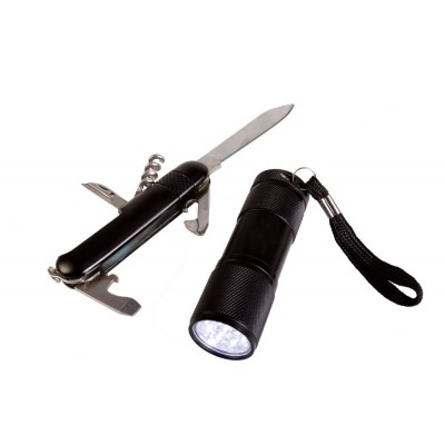 Купить Набор Keg: карманный нож и фонарик с нанесением