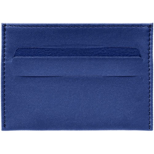Купить Чехол для карточек Twill, синий с нанесением логотипа