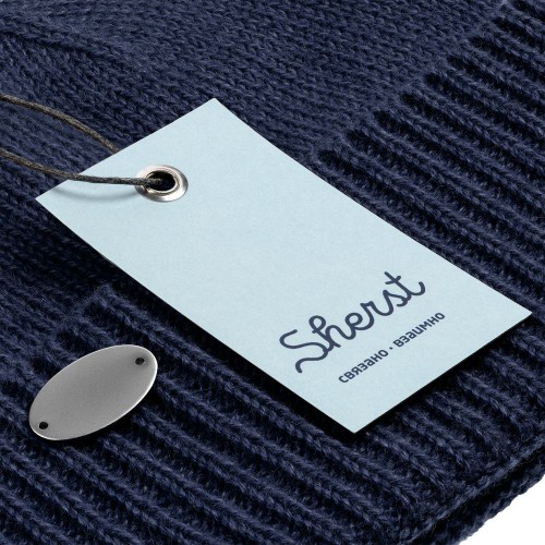 Купить Шапка Cordelia, синяя с нанесением логотипа